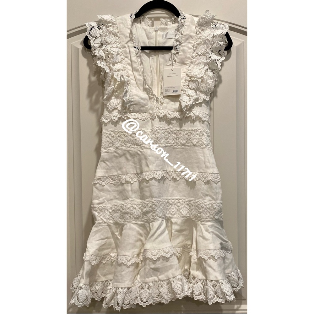 NWT Zimmermann Wayfarer Flutter Mini Dress US4 - Picture 7 of 12